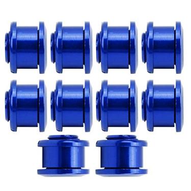 Imagem de Parafusos de anel de corrente de bicicleta de fácil instalação, parafusos de anel de corrente de 10 unidades, para mountain bike, substituição de peças de bicicleta de estrada(azul)