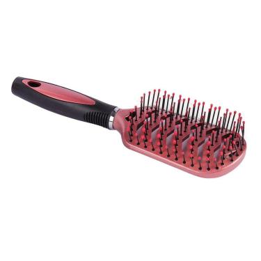 Imagem de Escova de Cabelo Plastico 23cm Raquete Color Cinza Rose - PANAMI