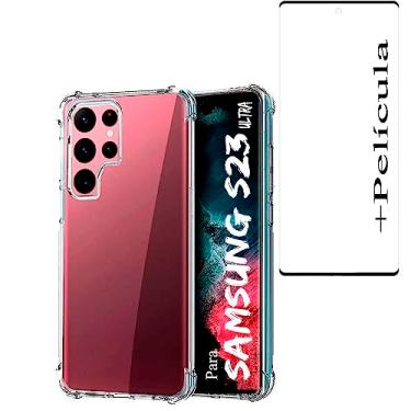 Imagem de Kit Capa Capinha + Pelicula Para Samsung Galaxy S23 Ultra 6,8 Polegadas Anti Impacto - Alamo