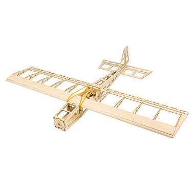 Imagem de CIADAZ Dancing Wings Hobby R03 STICK-06 Avião 580mm Wingspan Balsa Wood DIY Electric Aircraft RC Flying Toy Versão PNP desmontada com Motor ESC Servo Propeller Film Pack para adulto ao ar livre