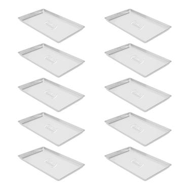 Imagem de Kit - 10 Formas Assadeiras Estampada Alumínio Biscoito 60 X 40 X 2 - Imeca