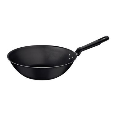 Imagem de Panela Wok Loreto Em Alumínio Antiaderente Starflon Grafite 28 Cm 3,6 L - Tramontina 20395028