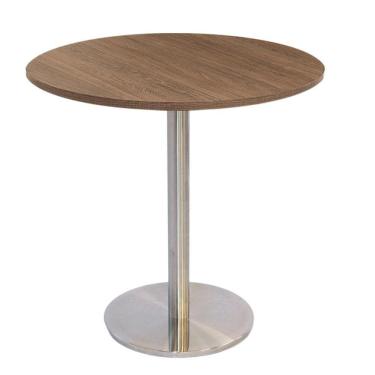 Imagem de Mesa Bistrô Beta 112,50 Cm (Altura) Com Tampo Em Mdp Redonda 60 Cm Imbuia