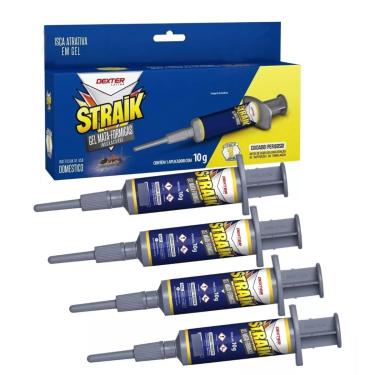 Imagem de Veneno Para Formiga Gel Straik Dexter Latina Mata Em 72 Horas Kit Com 4 Unidades