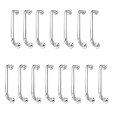 Imagem de Alça de Apoio Inox Kit 15 Unidades Barra 30cm Segurança Suporte Idoso Gestante Criança Acessibilidade Box Banheiro