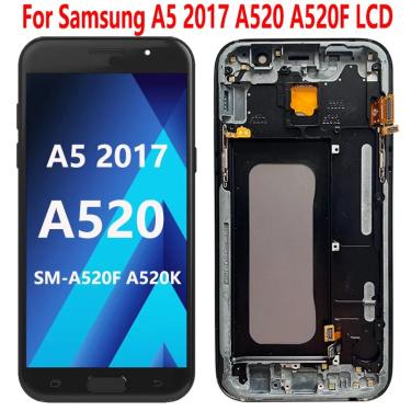 Imagem de Super Amoled LCD Display Touch Screen Com Moldura  Montagem Digitador  Fit Para Samsung A5 2017