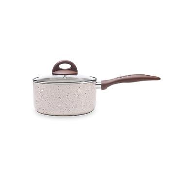 Imagem de Panela com tampa e fundo de indução, Cerâmic Life,1,55L, 18cm, Vanilla, Brinox