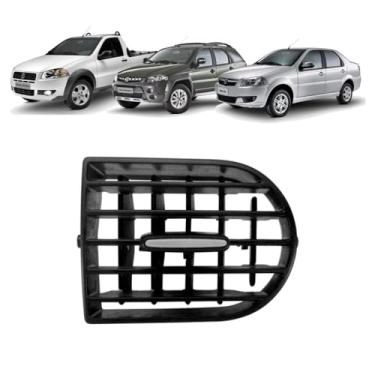 Imagem de DIfusor Ar Lateral Direito Palio Weekend/Siena/Strada 2013/... Com Botão PRATA