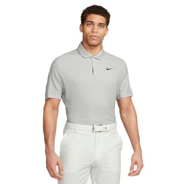 Imagem de Nike Camisa polo masculina de golfe Dri-Fit Tiger Woods, Cinza fumê claro/pó fóton/preto, P