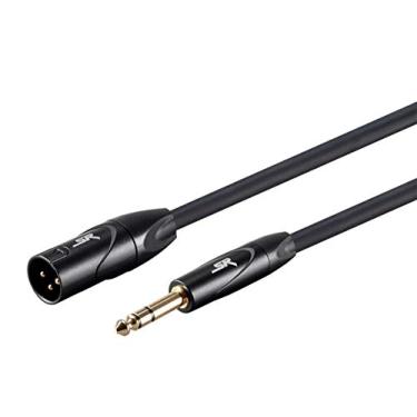 Imagem de Monoprice Cabo macho XLR para macho TRS de 0,6 cm - 1,8 m | 16AWG, banhado a ouro - série Stage Right preto
