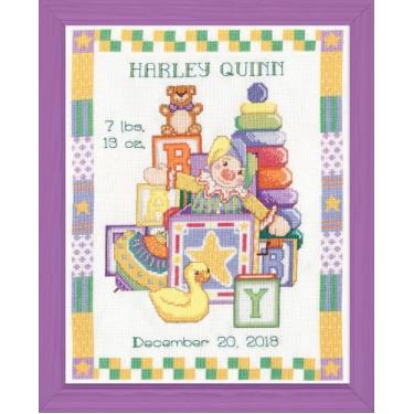 Imagem de Tobin Kit de ponto cruz Jack in the Box, 28 x 35 cm, 14 unidades