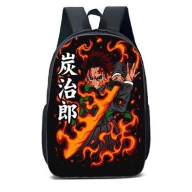 Imagem de MOCHILA ESCOLA INFANTIL JUVENIL ANIME DEMON SLAYER EM LUTA-Unissex