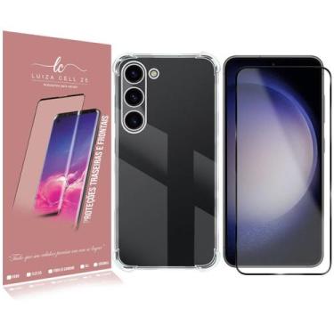 Imagem de Pelicula Vidro 3D + Capa COM BORDA Compatível Galaxy S23 S911 6.1 - Lu
