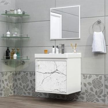 Imagem de Gabinete De Banheiro Em Mdf Com Pia E Cuba Veneto - Cerocha