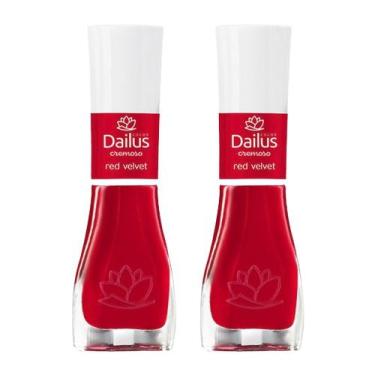 Imagem de Kit 2 Esmalte Dailus Color Cor Red Velvet com 8ml