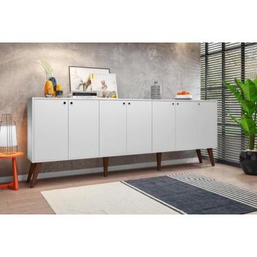 Imagem de Balcao Aparador 7 Portas Nicaragua Branco Brienza Movelaria - Casa Mod