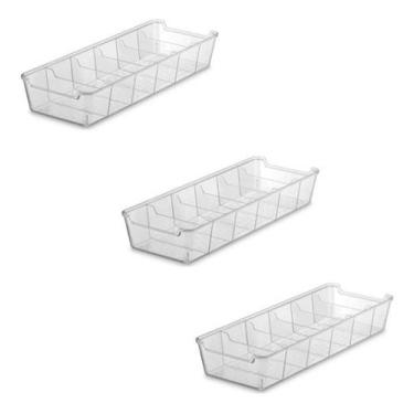 Imagem de Kit 3 Organizador De Gaveta Para Roupa Divisória Cueca Meia - uz