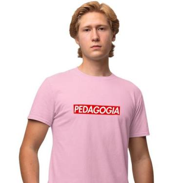 Imagem de Camisa Camiseta Masculina Estampada Pedagogia Supreme 100% Algodão Fio