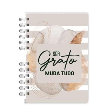 Imagem de Caderno Ser grato muda tudo 15x21cm - Mel'art Papelaria Criativa
