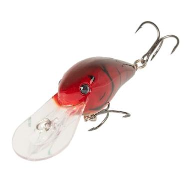 Imagem de Strike King (HCGDAWG10-743) Isca de pesca Gravel Dawg 10, crankbait de mergulho médio, ação oscilante ampla, profundidade de mergulho de 3,5 m, tamanho 4 ganchos agudos de haste curta, Rosie