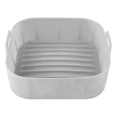 Imagem de Bandeja Forma Cesta De Silicone Para Airfryer 20,5x20,5 Temperatura 28