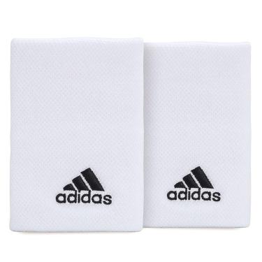 Imagem de Munhequeira Adidas Longa com 02 Unidades Branca