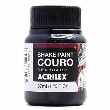 Imagem de Tinta p/ couro shake paint 37ml acrilex escolha a cor, 520 PRETO
