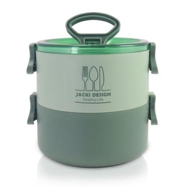 Imagem de Pote Marmita de 2 Andares 1600ml Jacki Design - Joy Verde