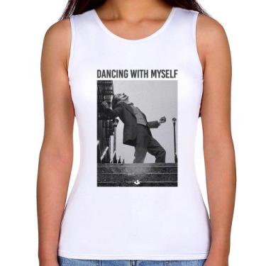 Imagem de Regata Feminina Dancing with myself - Foca na Moda, Branco, G