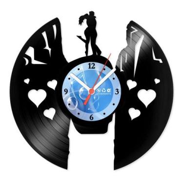 Imagem de Relógio De Parede Disco Vinil Diversos - Casal Apaixonado - VDI-086 - 