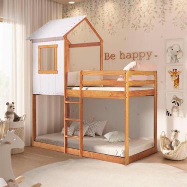 Imagem de Beliche Infantil Tree House Mel e Branca - Modern