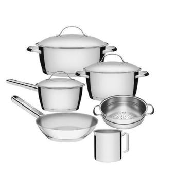 Imagem de Jogo de Panelas 6 Peças Inox Fundo Triplo Allegra Tramontina