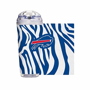 Imagem de Rico Industries Copo de acrílico NFL Buffalo Bills Glitter 680 g com tampa articulada