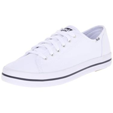 Imagem de Keds Tênis feminino Kickstart Seasonal sólido, Branco, 5.5