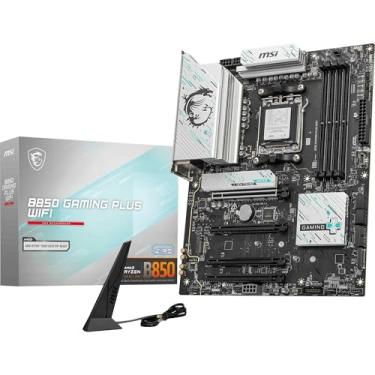 Imagem de MSI Placa-mãe B850 Gaming Plus WiFi, ATX - Suporta processadores AMD Ryzen 9000/8000/7000, AM5 - DDR5 Memory Boost 8200+ MT/s (OC), PCIe 5.0 x16 e 4.0 x16, M.2 Gen5, Wi-Fi 7, 5G LAN