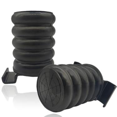 Imagem de SSR-610-47 Sistema de aprimoramento de suspensão traseira preto | Bump Stop Fit para Nissan Frontier, Titan | Toyota Tacoma, Tundra, Hilux | Mitsubishi Triton | Molas auxiliares de suspensão traseira