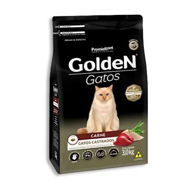 Imagem de Ração Golden Gato Castrado Carne 3kg