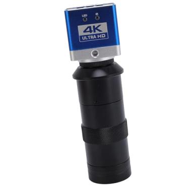 Imagem de Câmera de Microscópio HD 4K de 8.3MP Com Lente 100x, Saída de Interface Multimídia USB e Alta Definição, 4X Digital Zoom 1/1.8 Sensor Video Industry Microscope para Inspeção