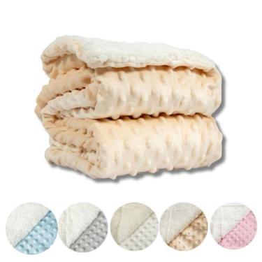 Imagem de Cobertor Manta Carneirinho para Bebê Duplo Antialérgico - Neném Na Nuv
