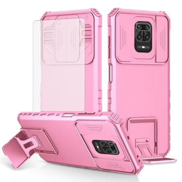 Imagem de Asuwish Capa de telefone para Xiaomi Redmi Note 9 Pro/Note 9s/Note9 Pro Max/Poco M2 Pro com protetor de tela e capa de câmera deslizante com suporte à prova de choque Soft Cell Redme Note9S Note9Pro