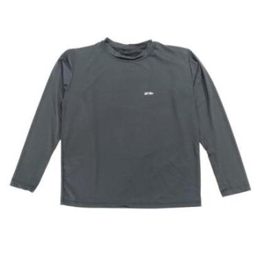 Imagem de Camiseta Infantil Manga Longa Proteção Solar UV Praia Gênero:Masculino;Tamanho:10;Cor:-Masculino