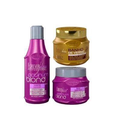 Imagem de Kit Shampoo E Máscara Platinum Blond E Banho De Verniz 250g