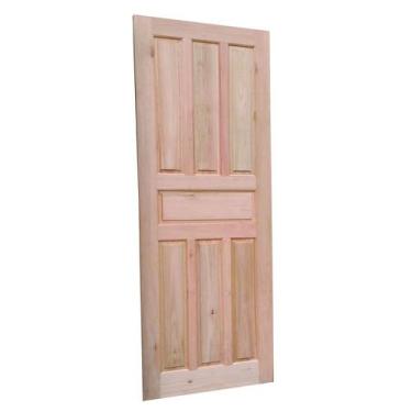 Imagem de Porta Americana Externa 210x90 Cm Maciça Modelo 7 Almofadas Eucalipto 