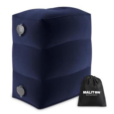 Imagem de Travesseiro inflável para descanso dos pés, cama de avião infantil, travesseiro de perna de altura ajustável para viagens aéreas, é uma cama plana para crianças e crianças, ótimo para avião, trem