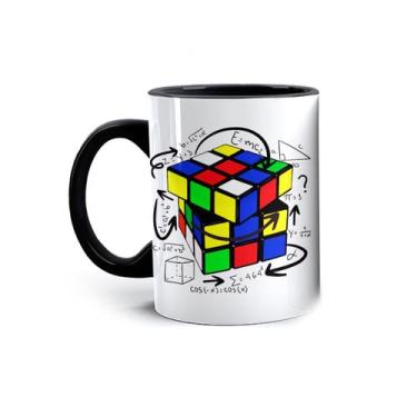 Imagem de Caneca Porcelana Cubo Mágico Fórmula Matemática 325mL - VilelaGG