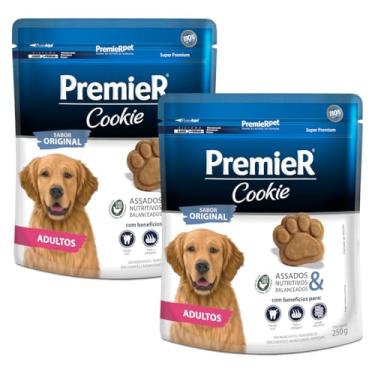 Imagem de Kit 2 Biscoitos Premier Cookie para Cães Adultos Sabor Original 2 x 250G