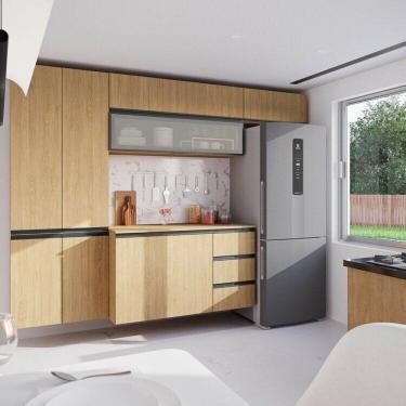 Imagem de Cozinha Modulada 5 Peças 3 Aéreos 1 Balcão 1 Paneleiro Nara Cabecasa Madeiramadeira Avena