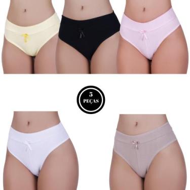 Imagem de Kit 5 Calcinha de Algodão Modeladora Pós Parto - c6 KIT 5 RAQUEL - TER