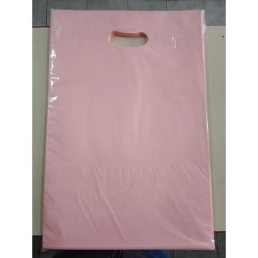 Imagem de Kit 50 Un Sacolas Plásticas Boca Palhaço Alça Vazada - INOVEM, ROSABB,