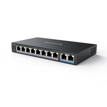 Imagem de Reolink PoE Switch with 8 PoE Ports, 2 Gigabit Uplink Ports, 120W for All PoE Ports, Ideal for Reolink RLN36 NVR and Reolink PoE IP Cameras, IEEE802.3af/at, Metal Casing, Desktop/Wall Mount, RLA-PS1